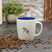 Großer Kaffeepott aus Porzellan