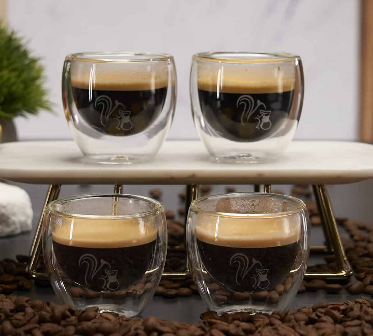 Espressoglaeser Doppelwandig 4er-Set