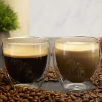Kaffeegläser doppelwandig im Set, 200 ml Füllmenge