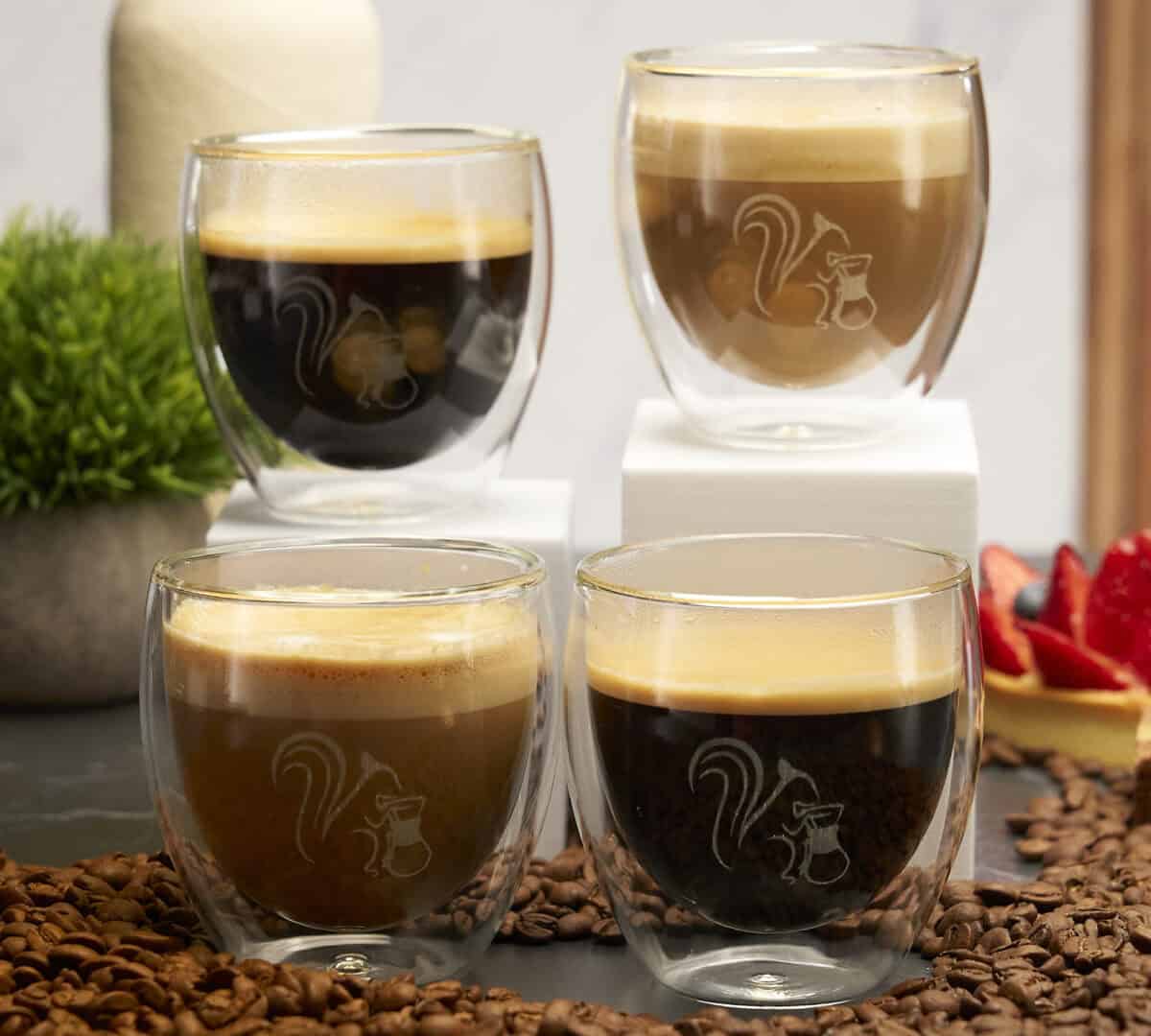 Kaffeeglaeser Doppelwandig 4er-Set