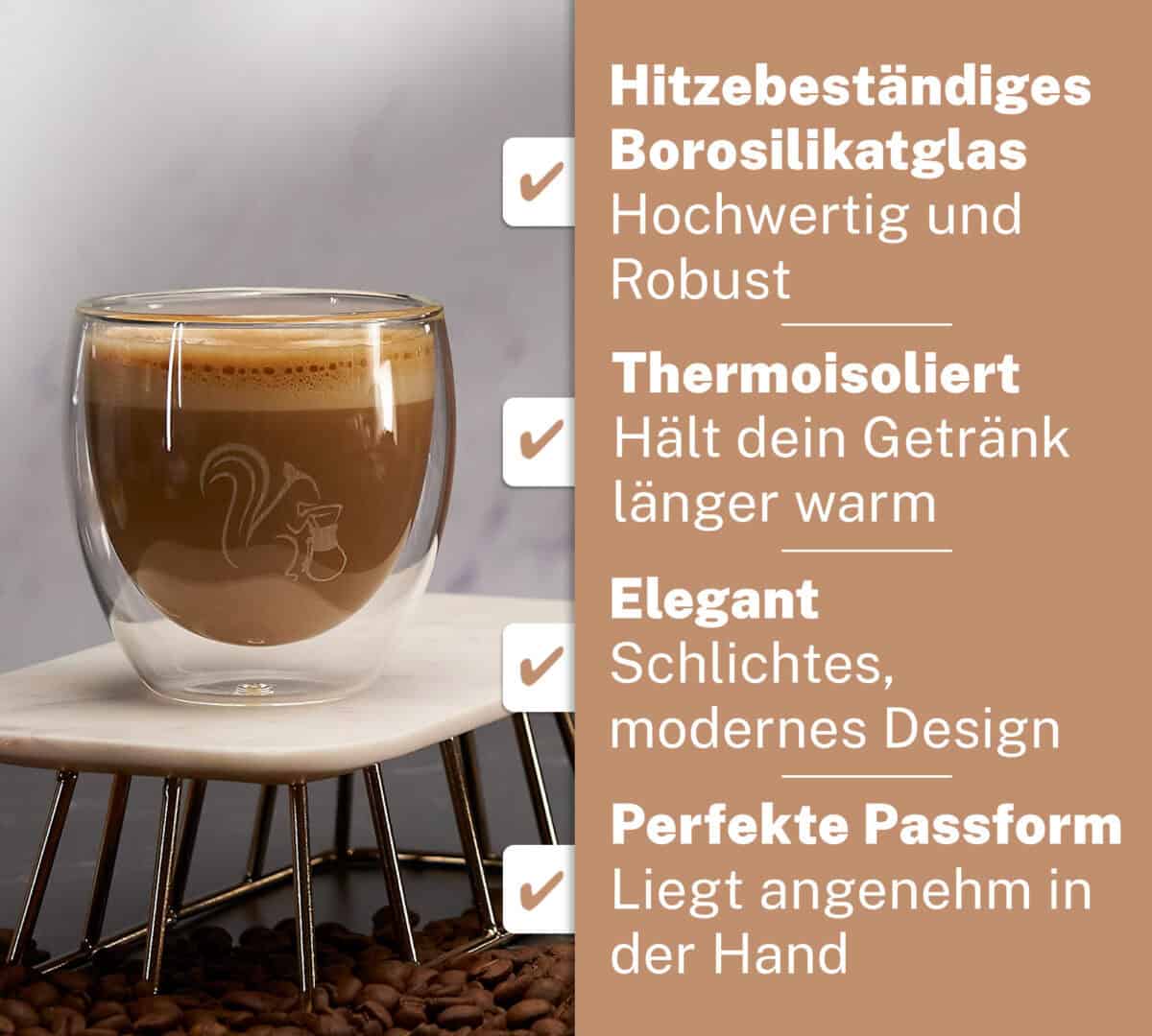 Kaffeeglaeser Vorteile