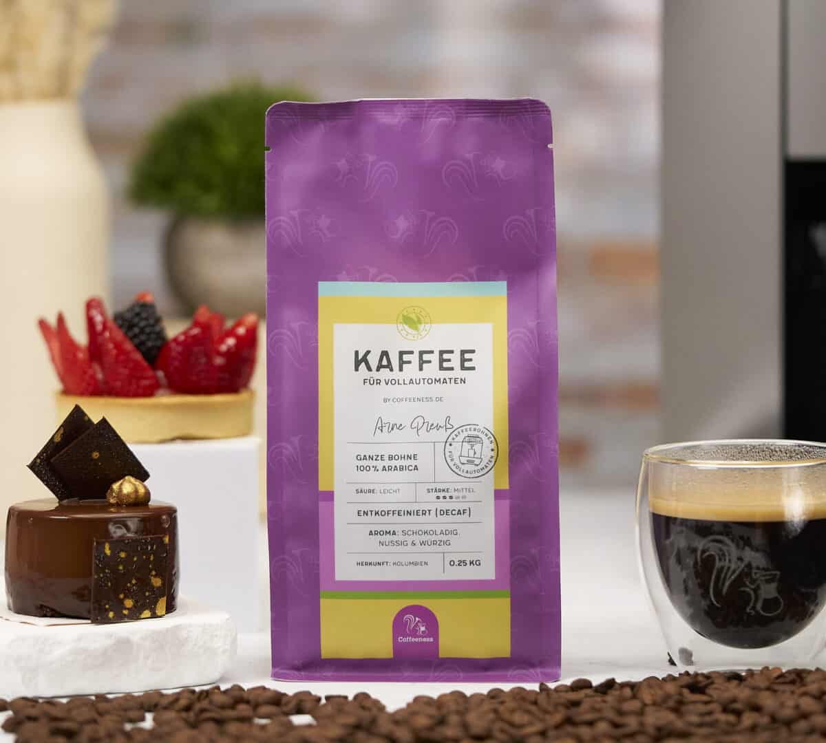 Kaffee fuer Vollautomaten Decaf-Roestung
