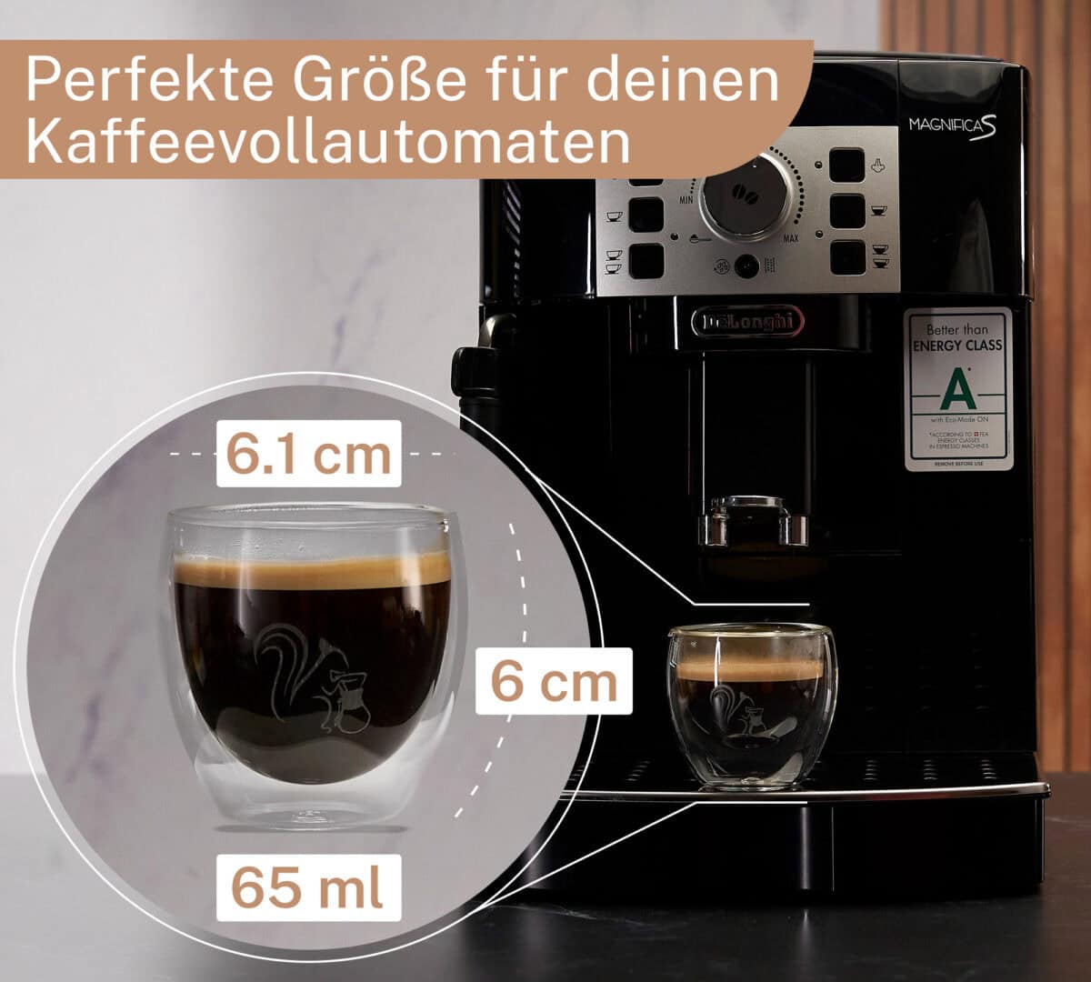 Espressoglaeser perfekt fuer Vollautomaten