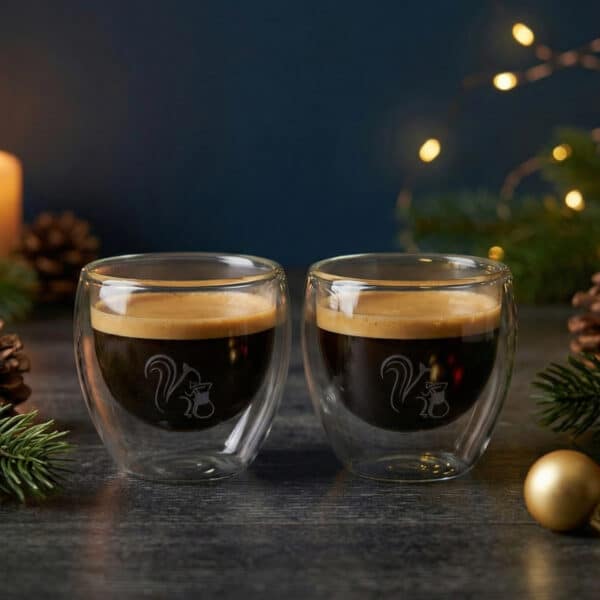 Espressogläser doppelwandig im Set, 65 ml Füllmenge