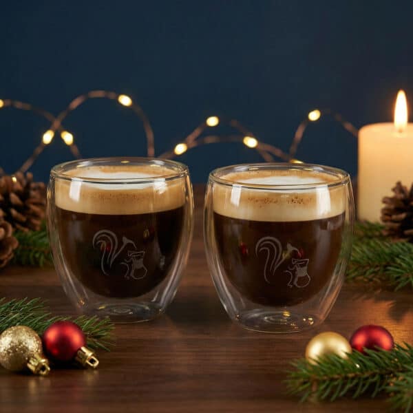 Kaffeegläser doppelwandig im Set, 200 ml Füllmenge