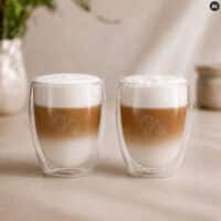 Latte Macchiato-Gläser doppelwandig & modern – im Set
